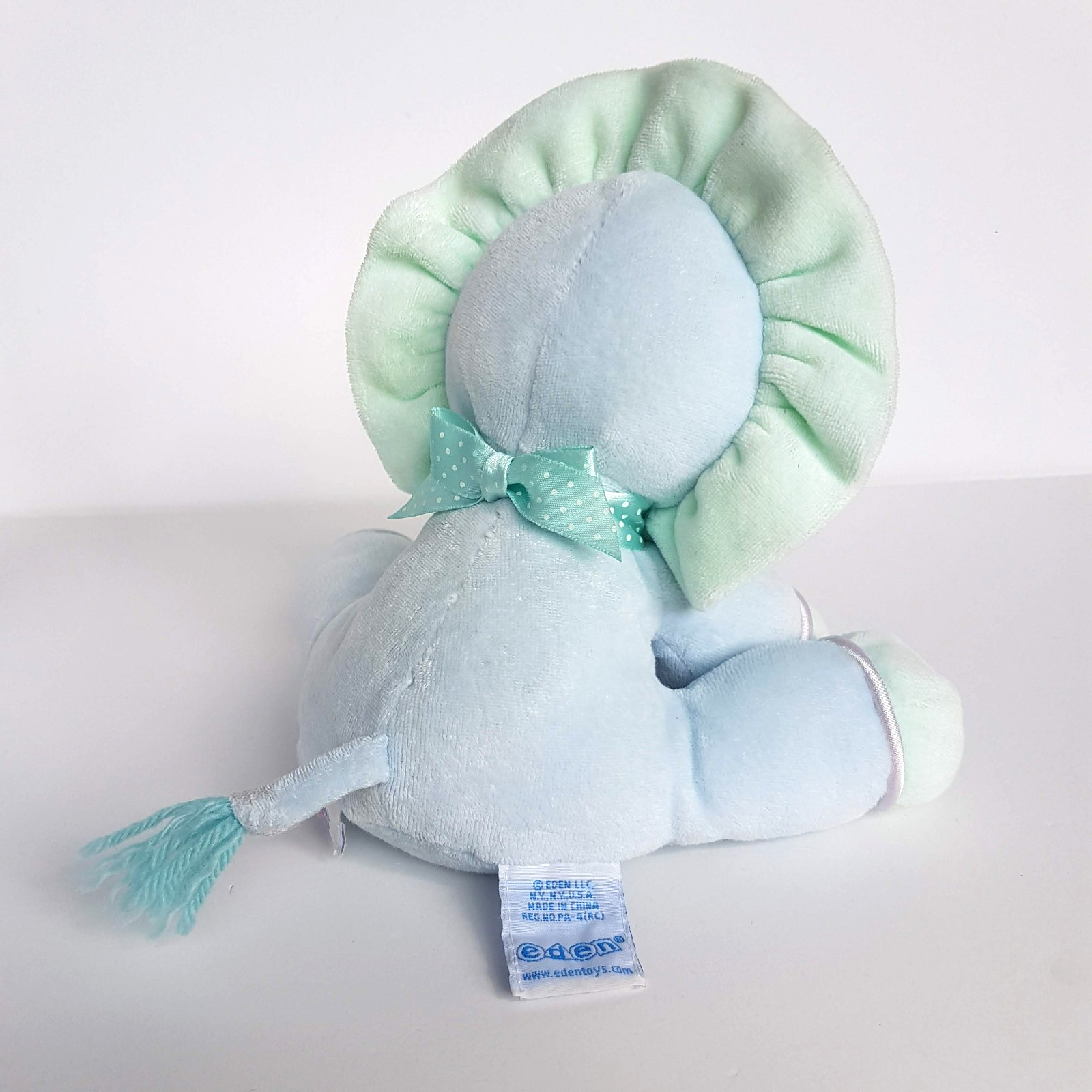Vintage EDEN PASTEL LION Velour Baby Plush Rattle Stuffed Animal Lovey Soft Toy4