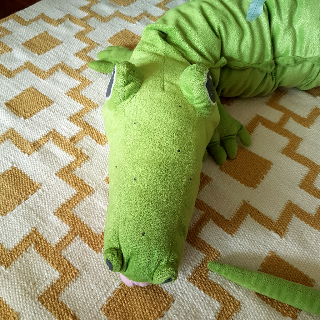 Ikea LARGE CROCODILE 167cm long Alligator Plush Green Soft Toy Stuffed Animal1