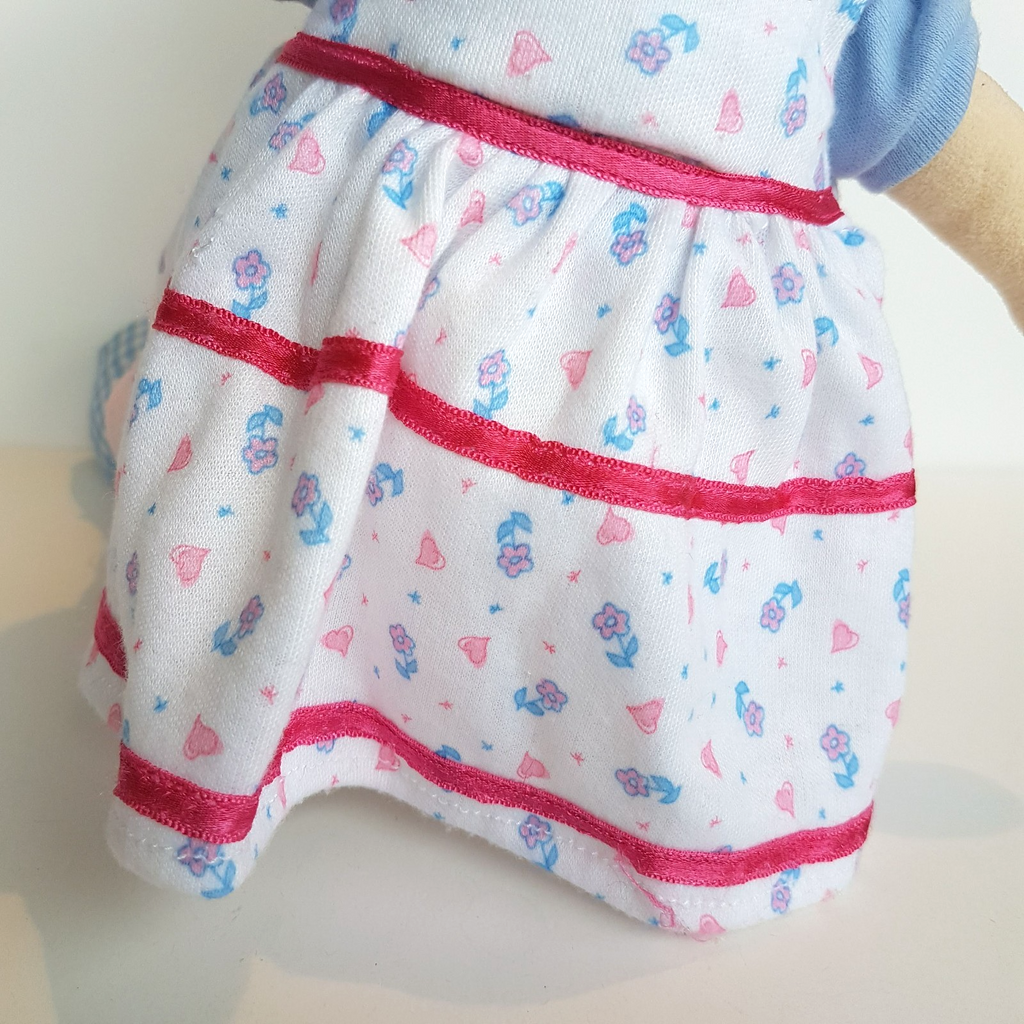RARE Happy Star VELOUR BABY DOLL Terry Towel Fabric Rag Doll Soft Toy 37cm Cute11