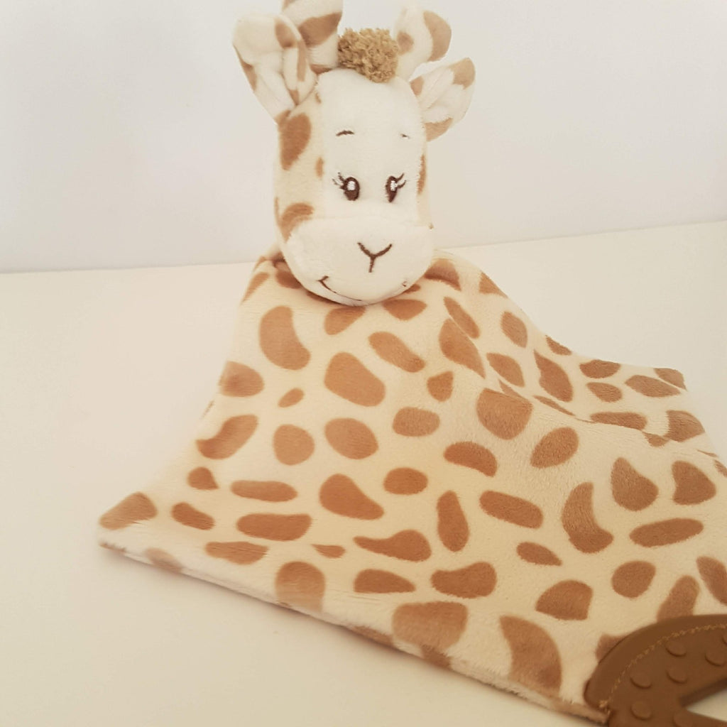 Elka SPOTTED GIRAFFE Baby Lovey Security Blanket Comforter Plush Soft Toy Cute1