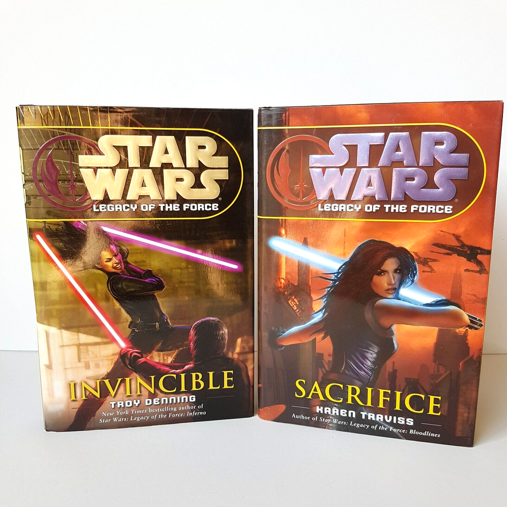 STAR WARS Books Legacy Of The Force Sacrifice 2007 Invincible 2008 Set Hardcover0