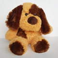 SCRUFFY DOG Floppy Plush 28cm Orange Brown Spotty Puppy Stuffed Animal Soft Toy0