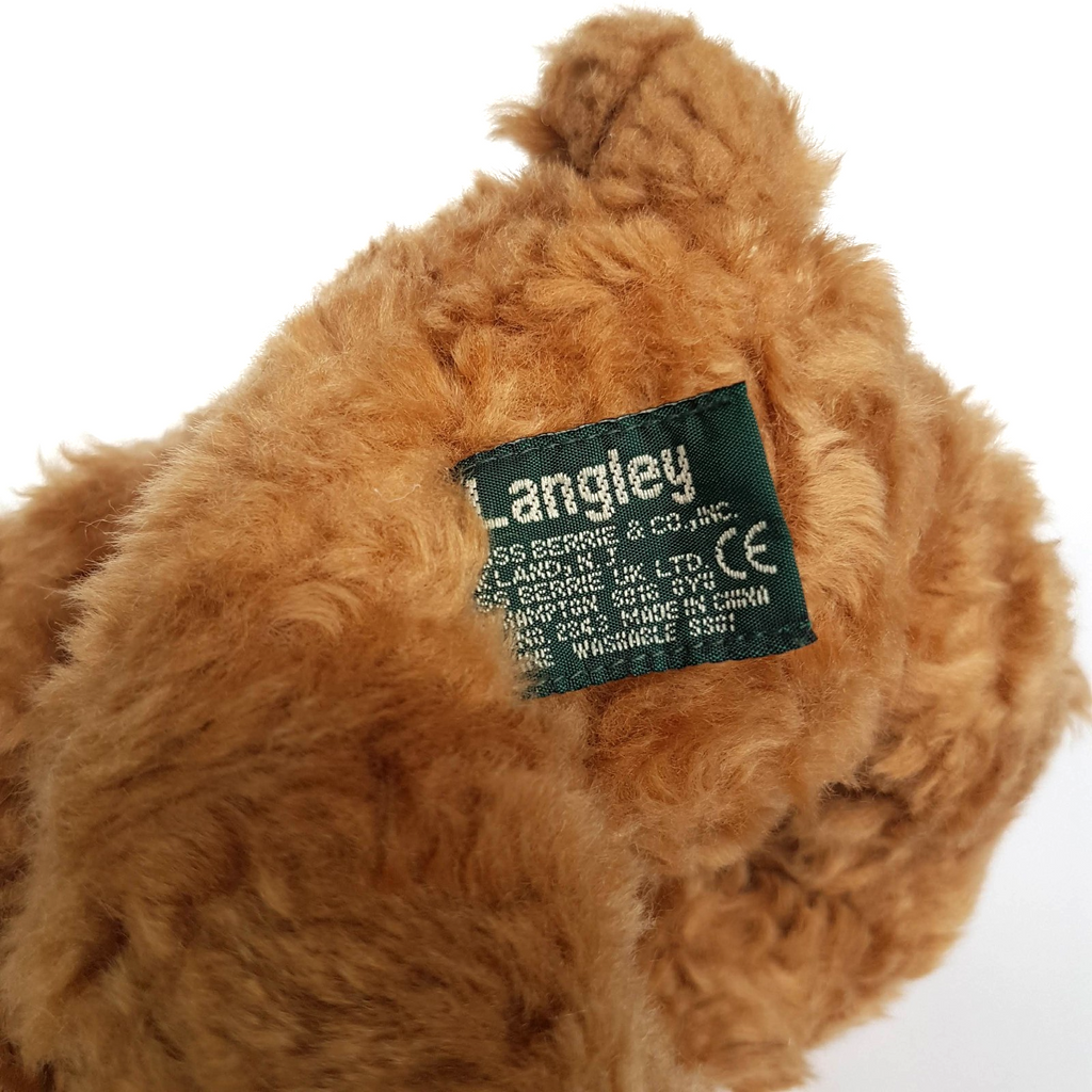 Russ LANGLEY TEDDY BEAR 28cm Plush Soft Toy Stuffed Animal Cuddly Floppy Heavy8