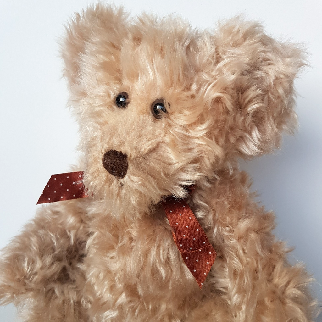 Russ RADCLIFFE BEAR Teddy 27cm Beige Tan Scruffy Plush Stuffed Animal Soft Toy1