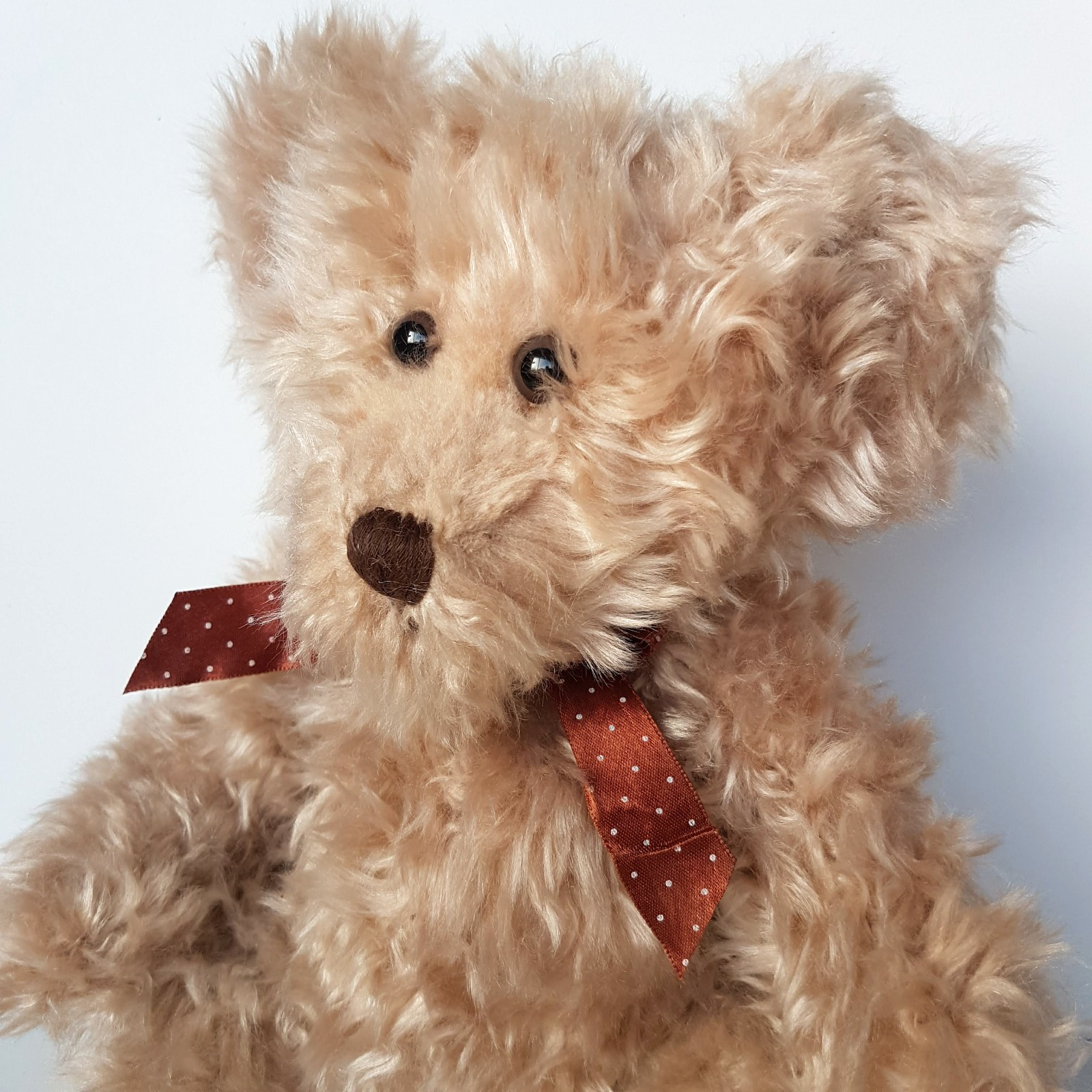Russ RADCLIFFE BEAR Teddy 27cm Beige Tan Scruffy Plush Stuffed Animal Soft Toy1