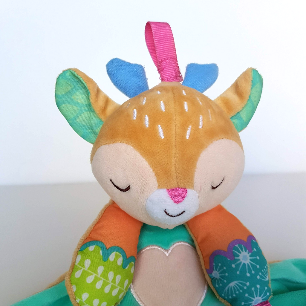 Vtech MY FRIEND FAWN Deer Lovey MUSIC Plush Comforter Blanket Sleep Soft Toy1
