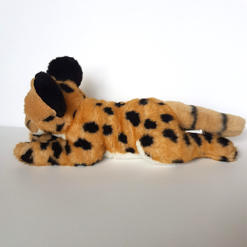 Korimco SERVAL WILD CAT Laying Plush Stuffed Animal Soft Toy Safari Animals Cute6