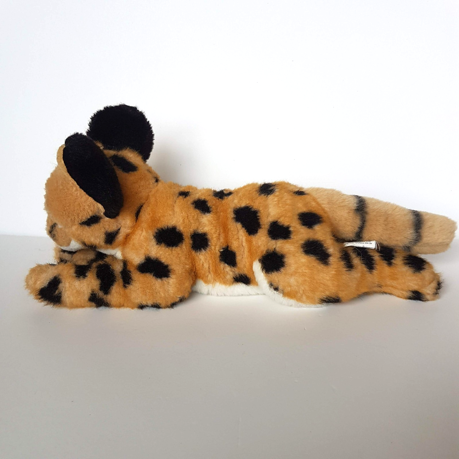 Korimco SERVAL WILD CAT Laying Plush Stuffed Animal Soft Toy Safari Animals Cute6