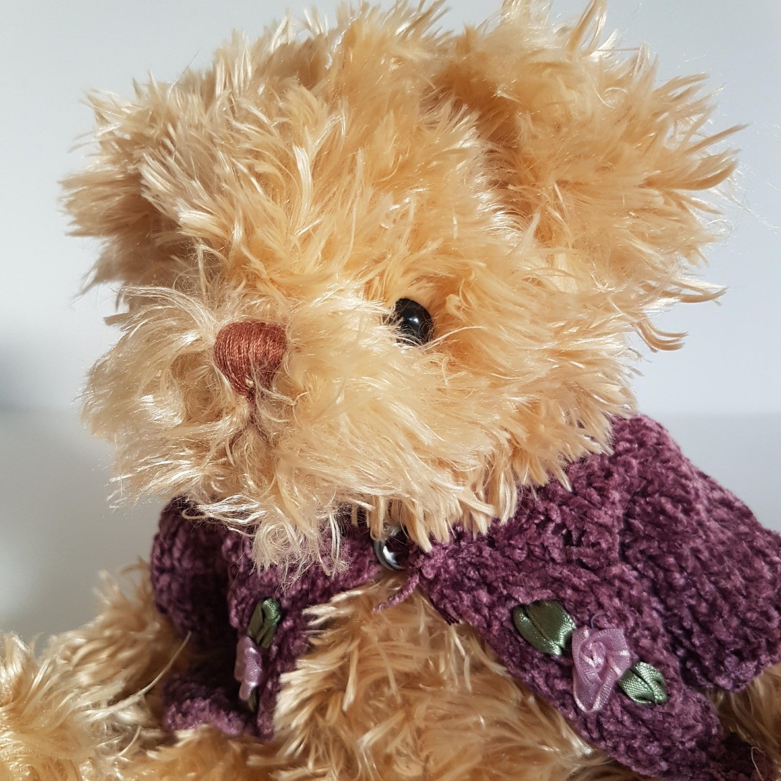 Sweet SETTLER BEAR TEDDY BEAR 29cm Plush Soft Toy Rose Cardigan Stuffed Animal10