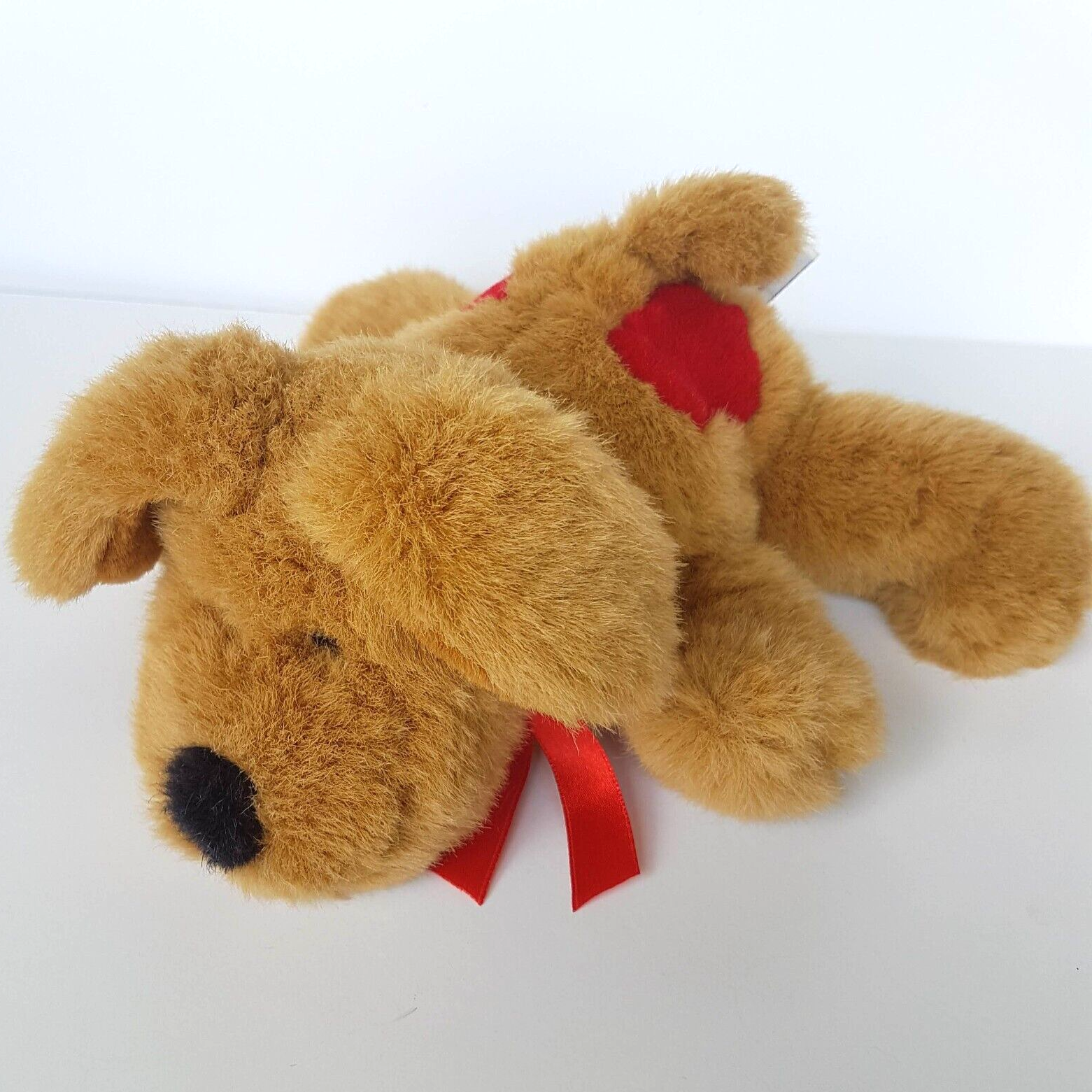 Korimco Love Heart DOG PLUSH Laying Plush Stuffed Animal Puppy Soft Toy Cuddly0