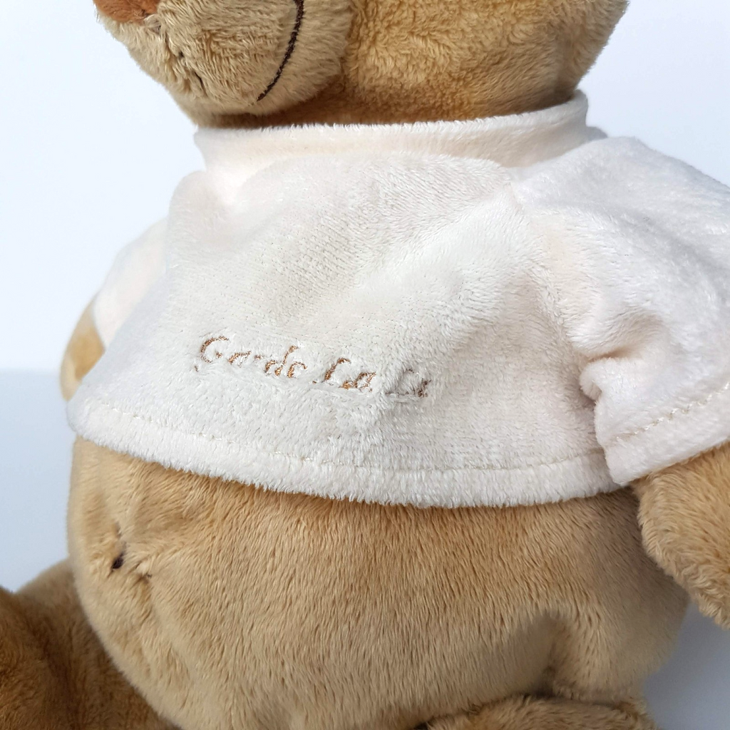 GARDO BABY Plush BEAR Lovey 37cm Plush Cream Stuffed Animal Soft Toy Comfort10