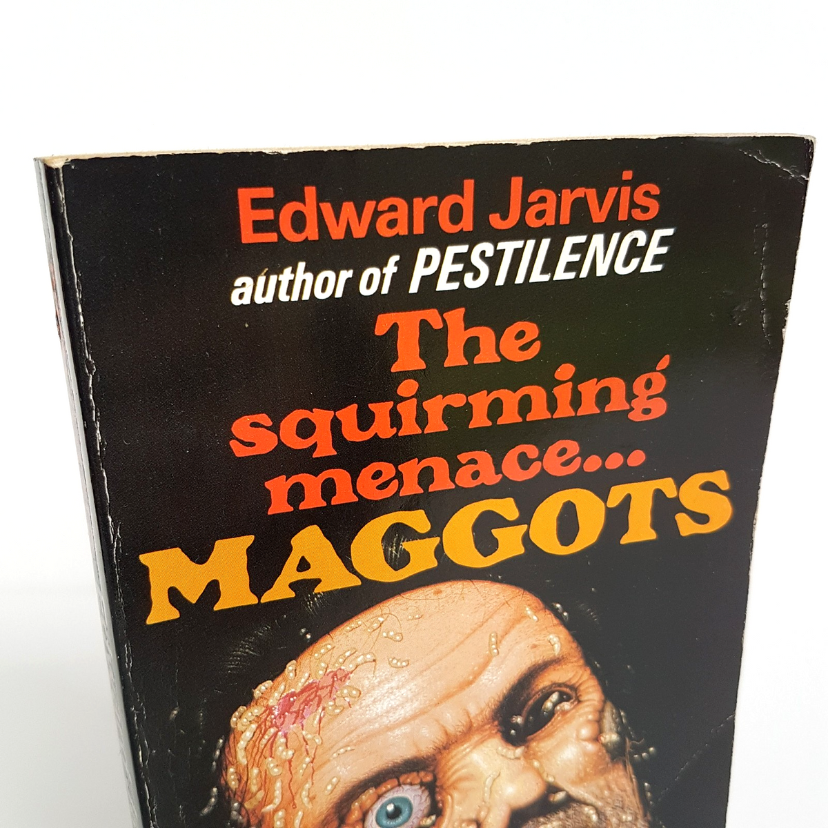 Rare 1986 MAGGOTS Edward Jarvis Book Horror Paperback Scary Novel Collectible1