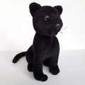 Hansa BLACK PANTHER PUMA Wild Cat 24cm Stuffed Animal Melbourne Zoo Soft Toy0