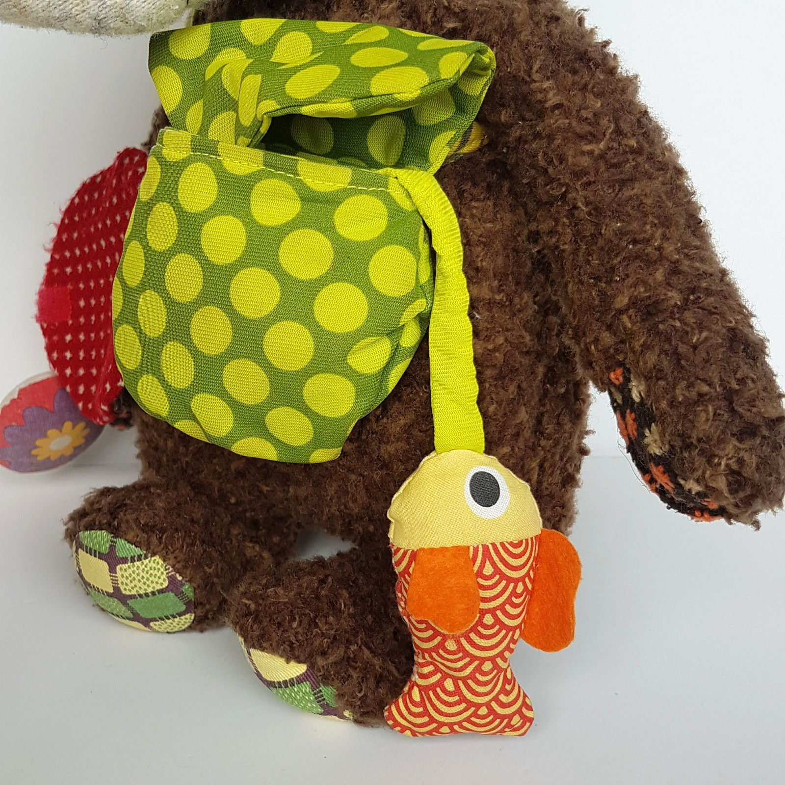 Ebulobo MUM & BABY BEAR Activity 37cm Plush Stuffed Animal Soft Toy Crinkle8