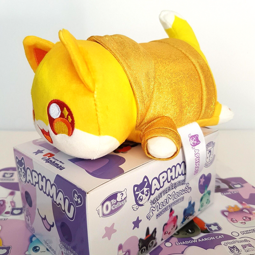 Aphmau MeeMeows NOI CAT Mystery Plush Glitter Edition Stuffed Animal BOX & FLIER1