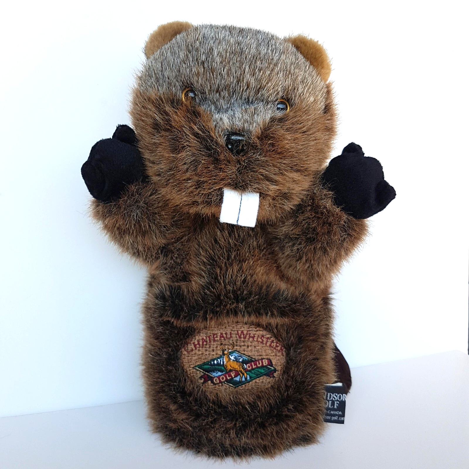 Chateau Whistler BEAVER GOLF CLUB COVER 35cm Soft Toy Cover Windsor Canada2