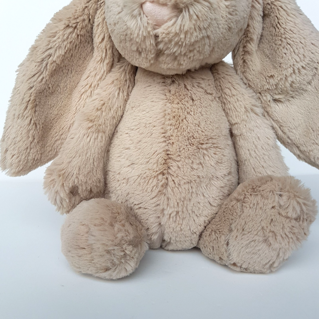 Jellycat BEIGE BASHFUL BUNNY Medium 12" Rabbit Plush Stuffed Animal Soft Toy3