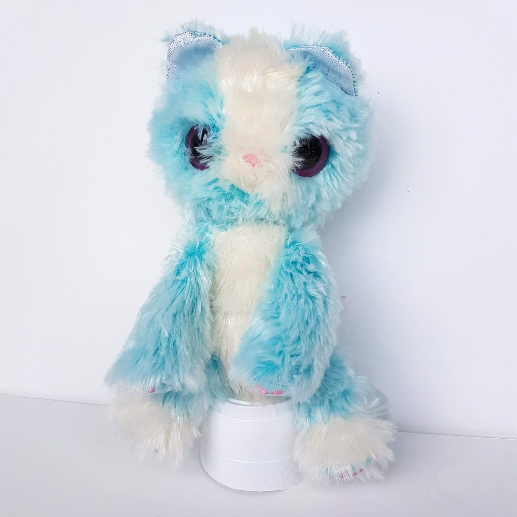 Scruff a Luvs AQUA CAT Plush 25cm Stuffed Animal Blue White Soft Toy2