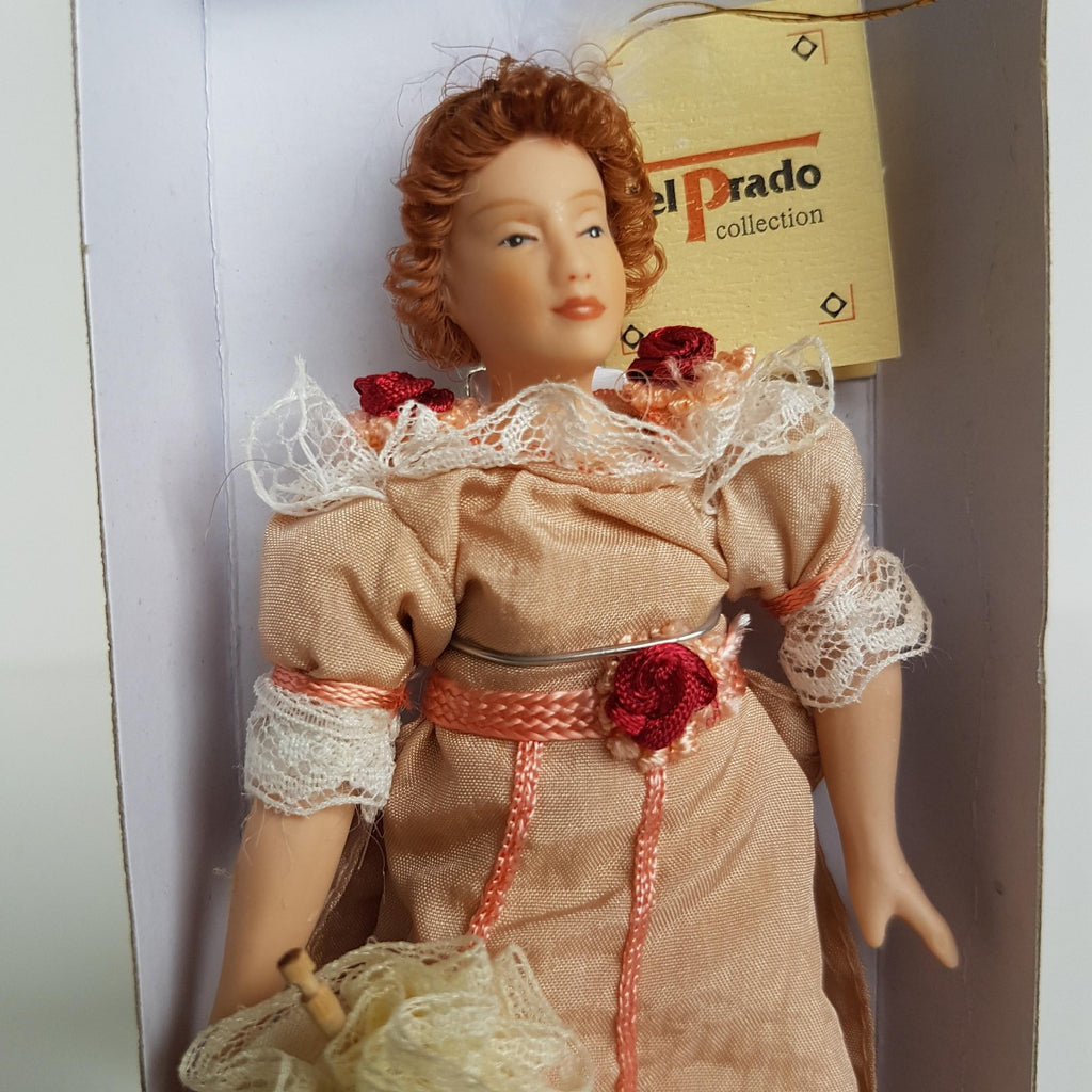Del Prado Doll House VICTORIAN LADY Doll Woman Pink Dress BOX Collectible Toy11