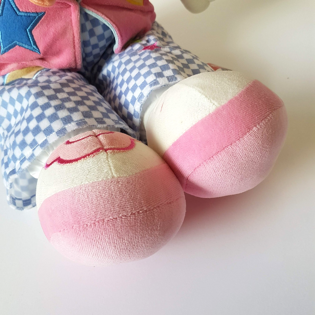 VTG Baby Boo Velour CIRCUS CLOWN Plush 62cm Stuffed Soft Toy Floppy Colour Block14
