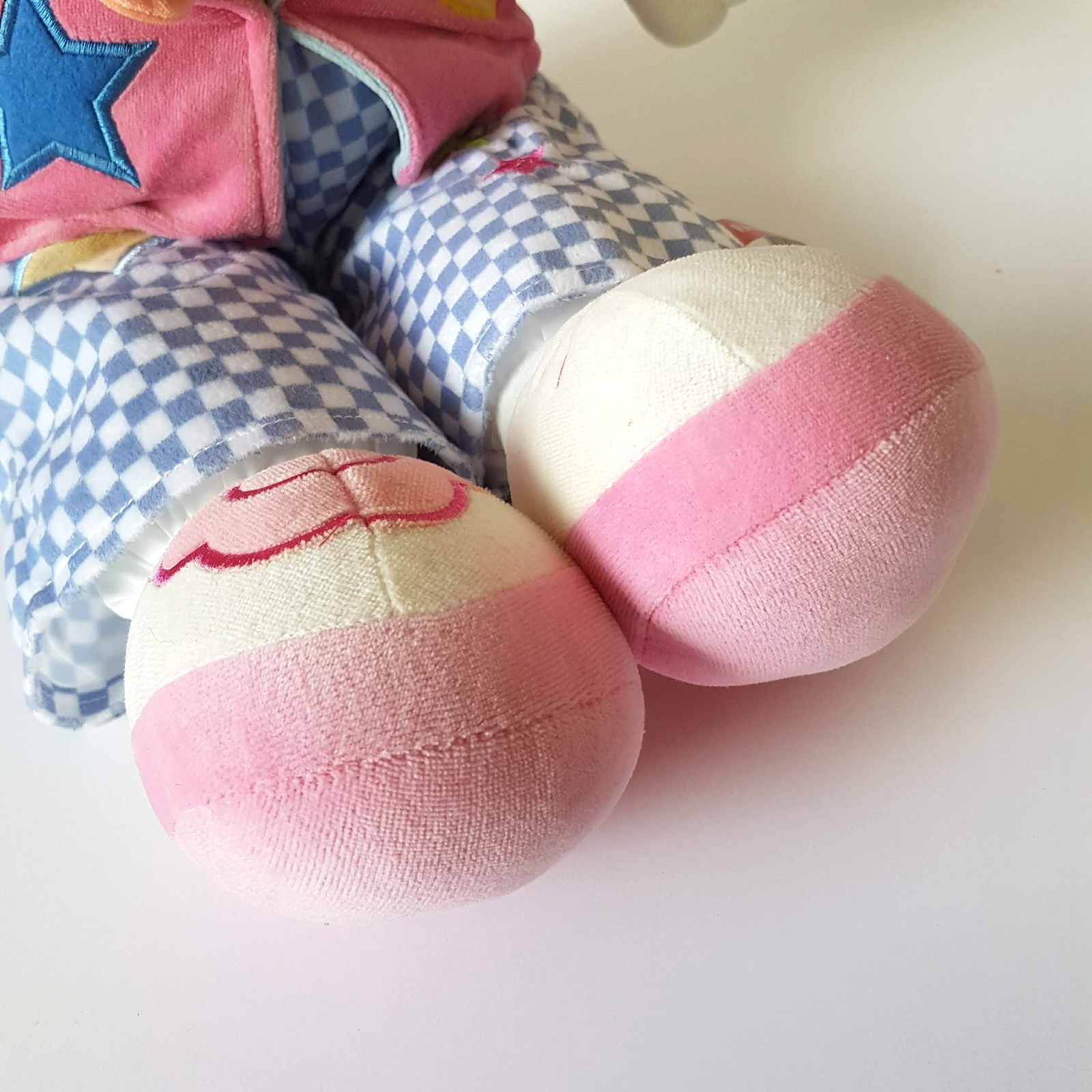 VTG Baby Boo Velour CIRCUS CLOWN Plush 62cm Stuffed Soft Toy Floppy Colour Block14