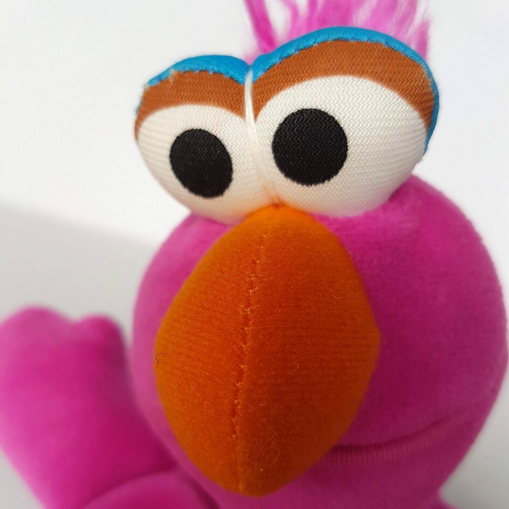 Vintage Sesame Street TELLY MONSTER Tyco Plush 1997 Bean Bag Soft Toy Character4
