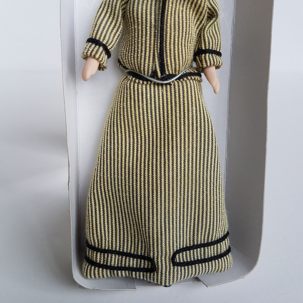 Del Prado Doll House VICTORIAN LADY Doll Woman Stripe Dress BOX Collectible Toy10
