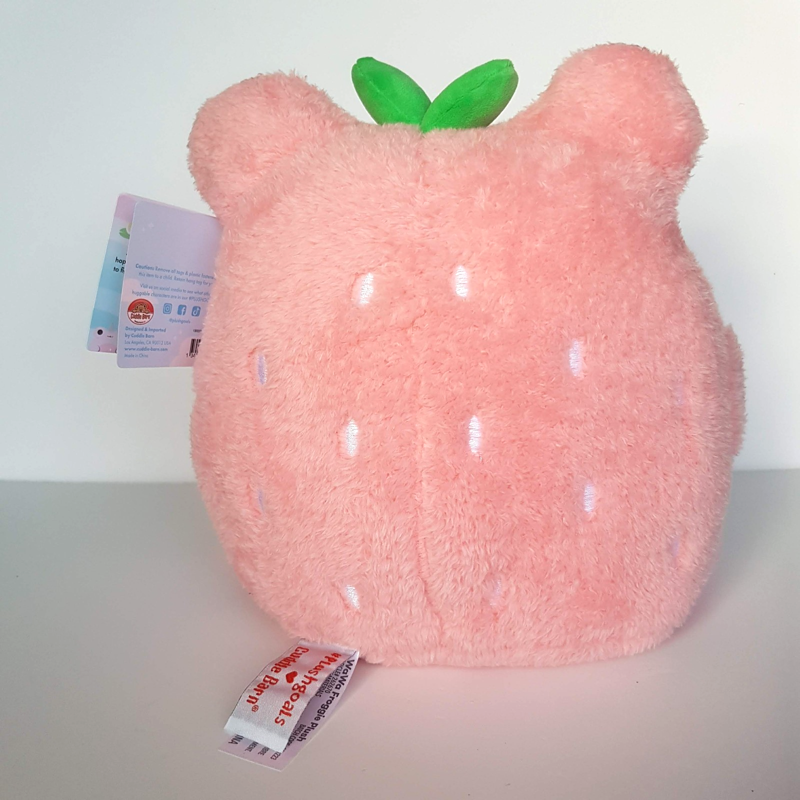 Cuddle Barn STRAWBERRY WAWA Froggie Frog Plush Goals Soft Toy Stuffed Animal4