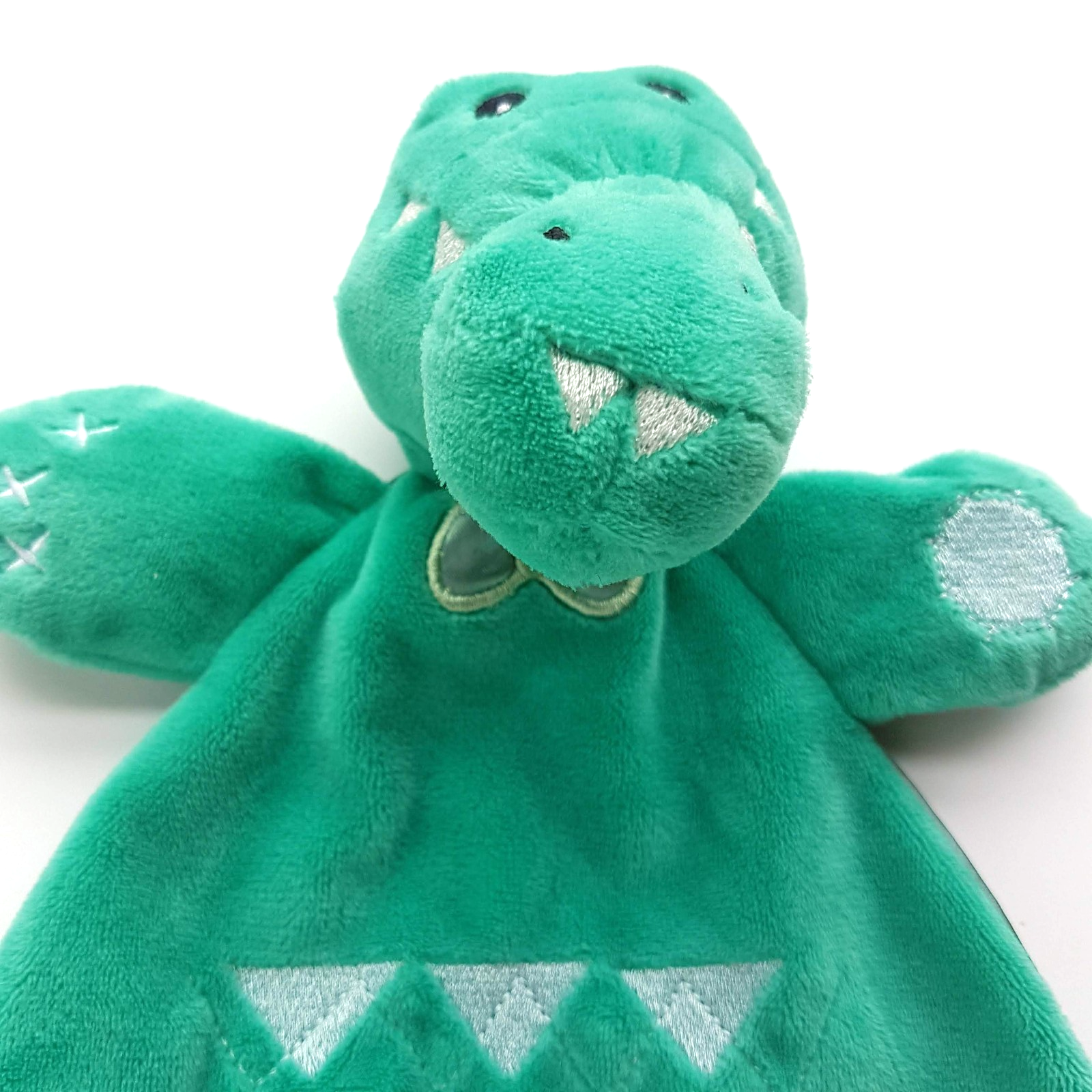Bubba Blue CROCODILE Lovey Plush Satin Alligator Comforter Security Blanket Toy6