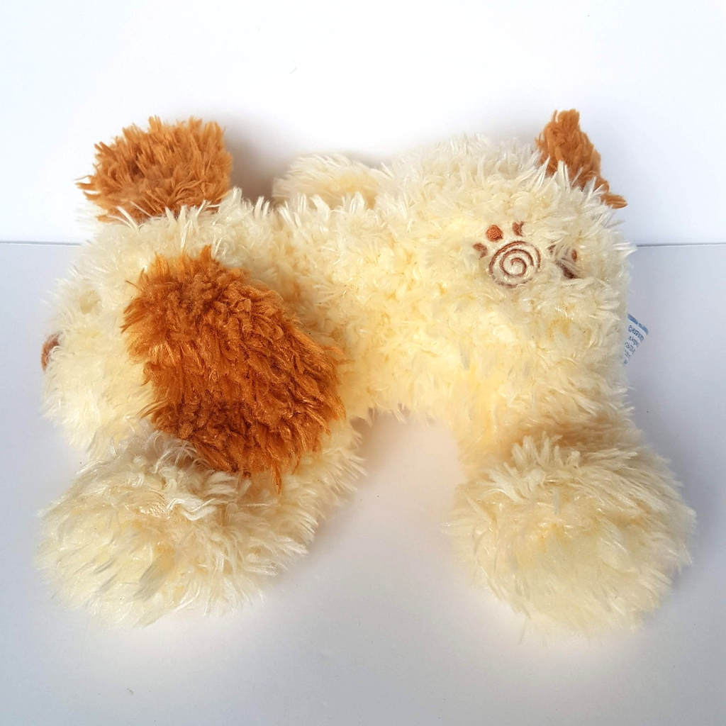 Floppy CREAM CARAMEL DOG Plush Hug Fun Puppy Stuffed Animal Soft Toy Cuddly4