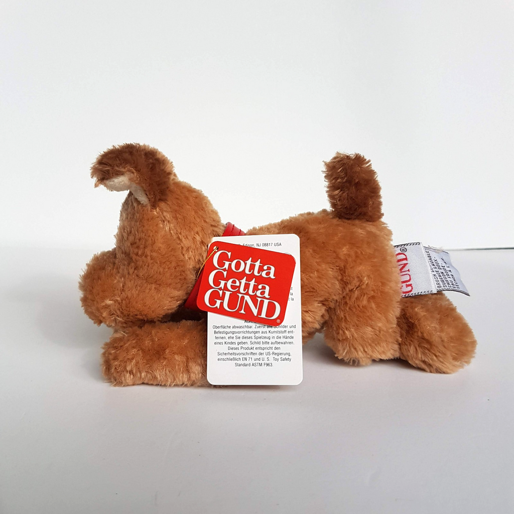 Gund PUPSY DOG Puppy Plush Soft Toy Small TAGS Stuffed Animal Cuddly Cute Collar1