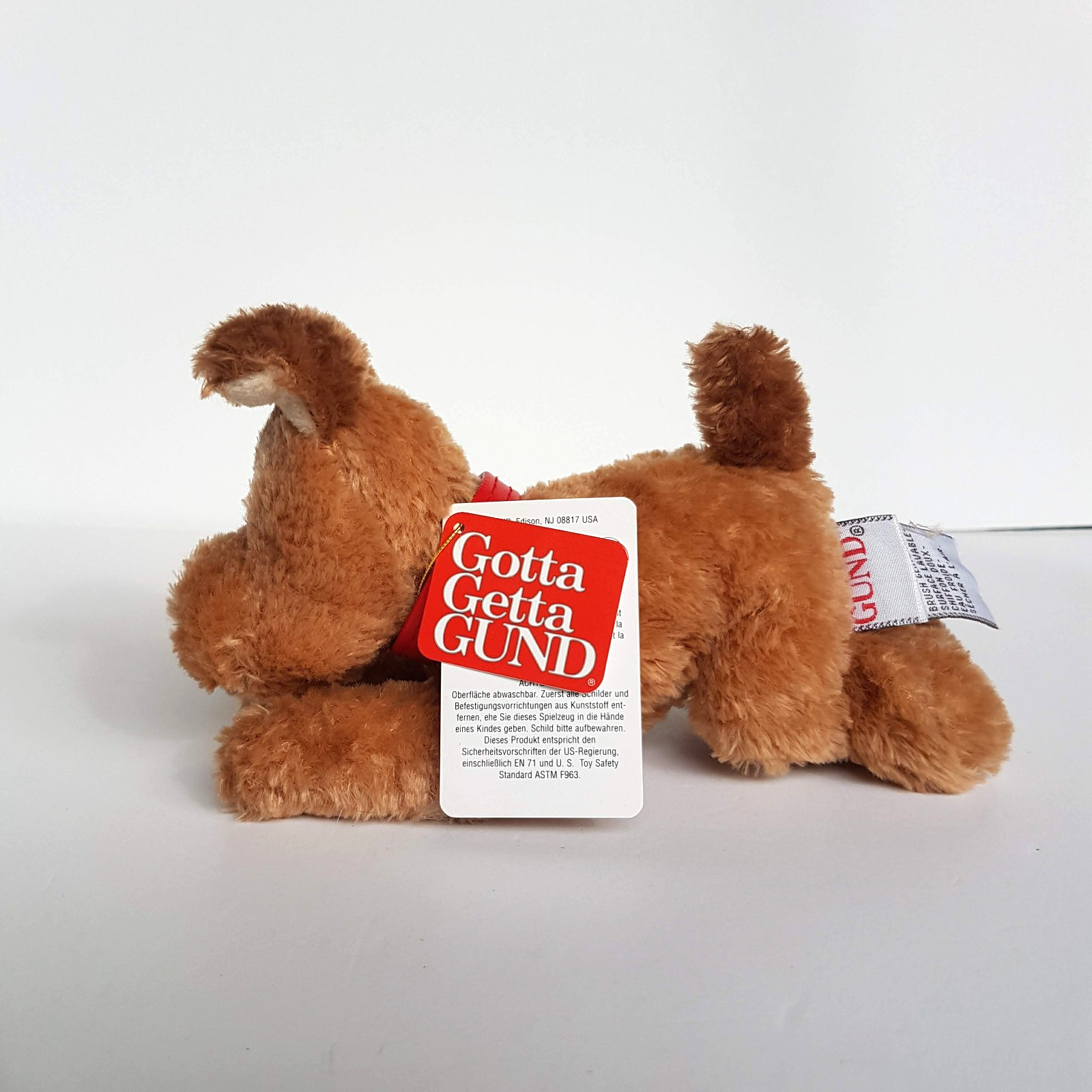 Gund PUPSY DOG Puppy Plush Soft Toy Small TAGS Stuffed Animal Cuddly Cute Collar1