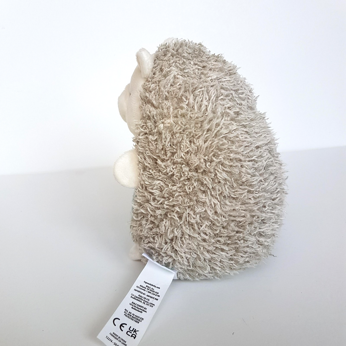 Ingenuity HEDGEHOG Plush Squeaker Lovey 17cm Comforter Soft Toy Stuffed Animal3