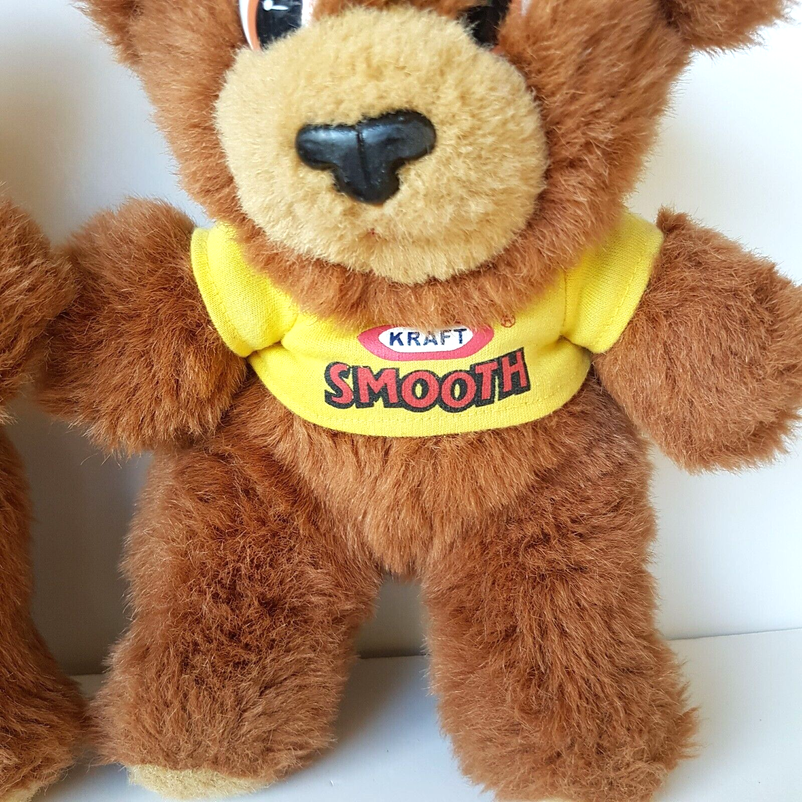 Vintage KRAFT Peanut Butter CRUNCHY & SMOOTH Plush Food Advertising Soft Toy4