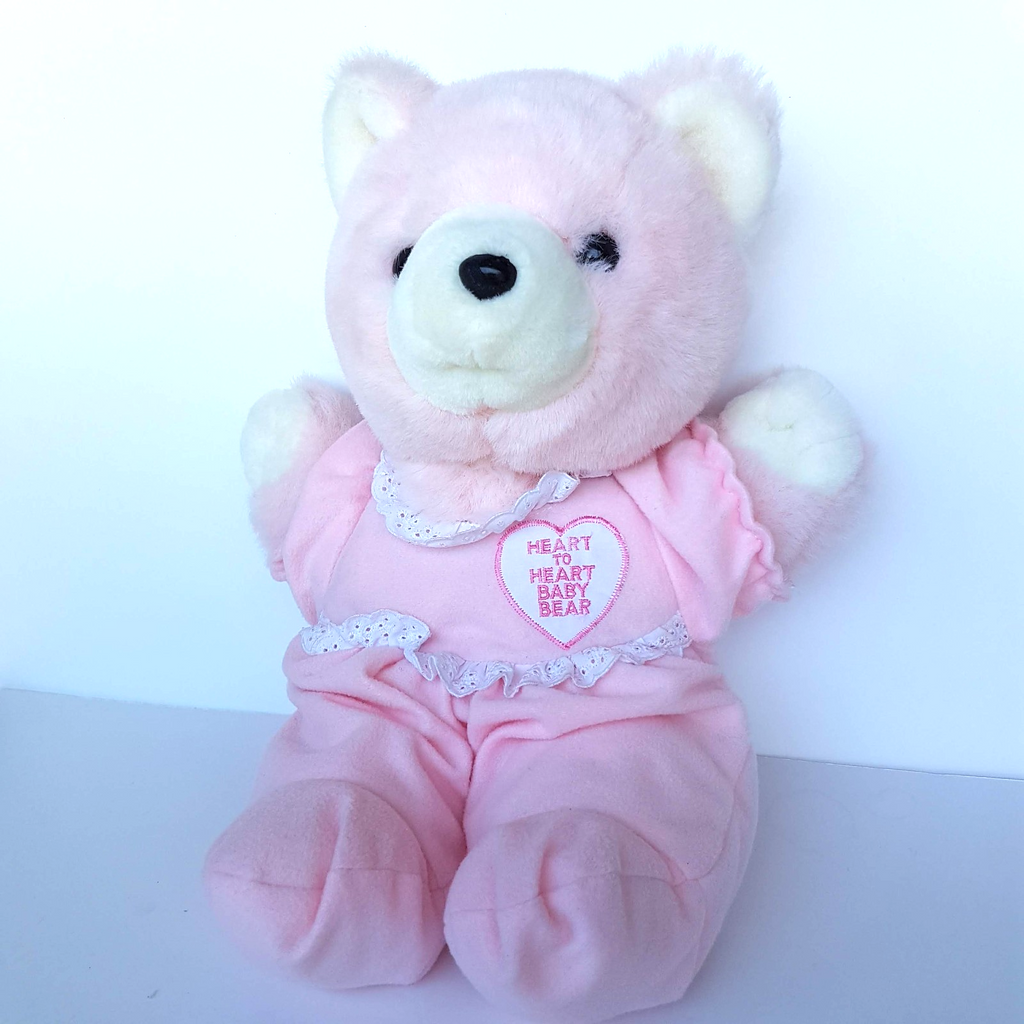 Vintage HEART TO HEART BABY BEAR Plush 37cm Mothercare Chosun NO HEART Soft Toy2
