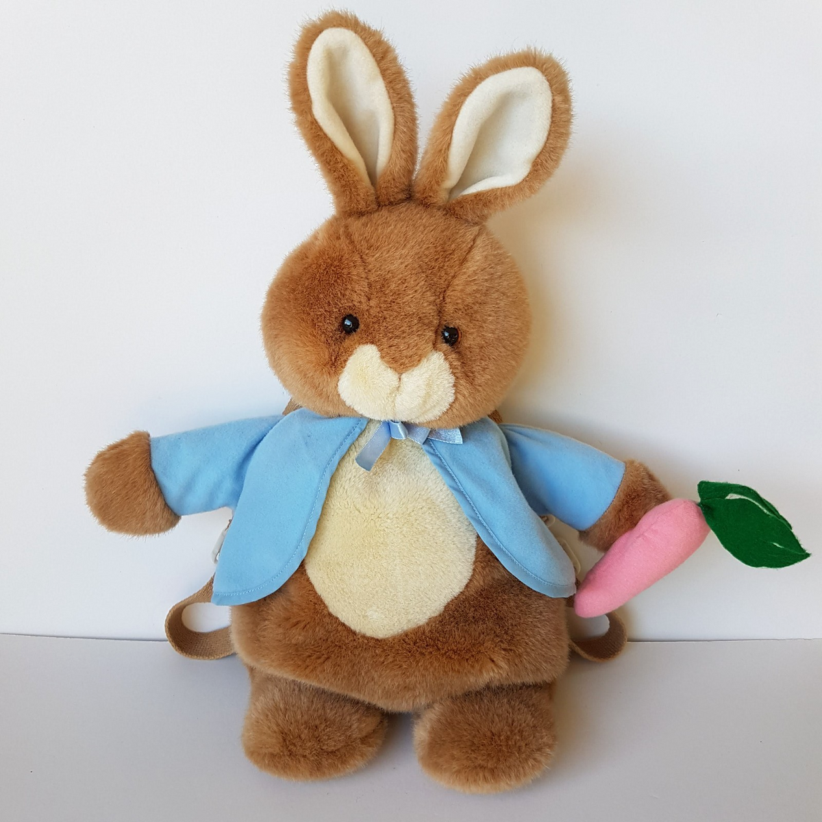 RARE Eden PETER RABBIT BACKPACK Plush Kids Bag 45cm Stuffed Animal Soft Toy Cute0