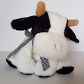 David Jones FLOPPY COW Plush Black White Stuffed Animal Farm Cuddly Soft Toy0