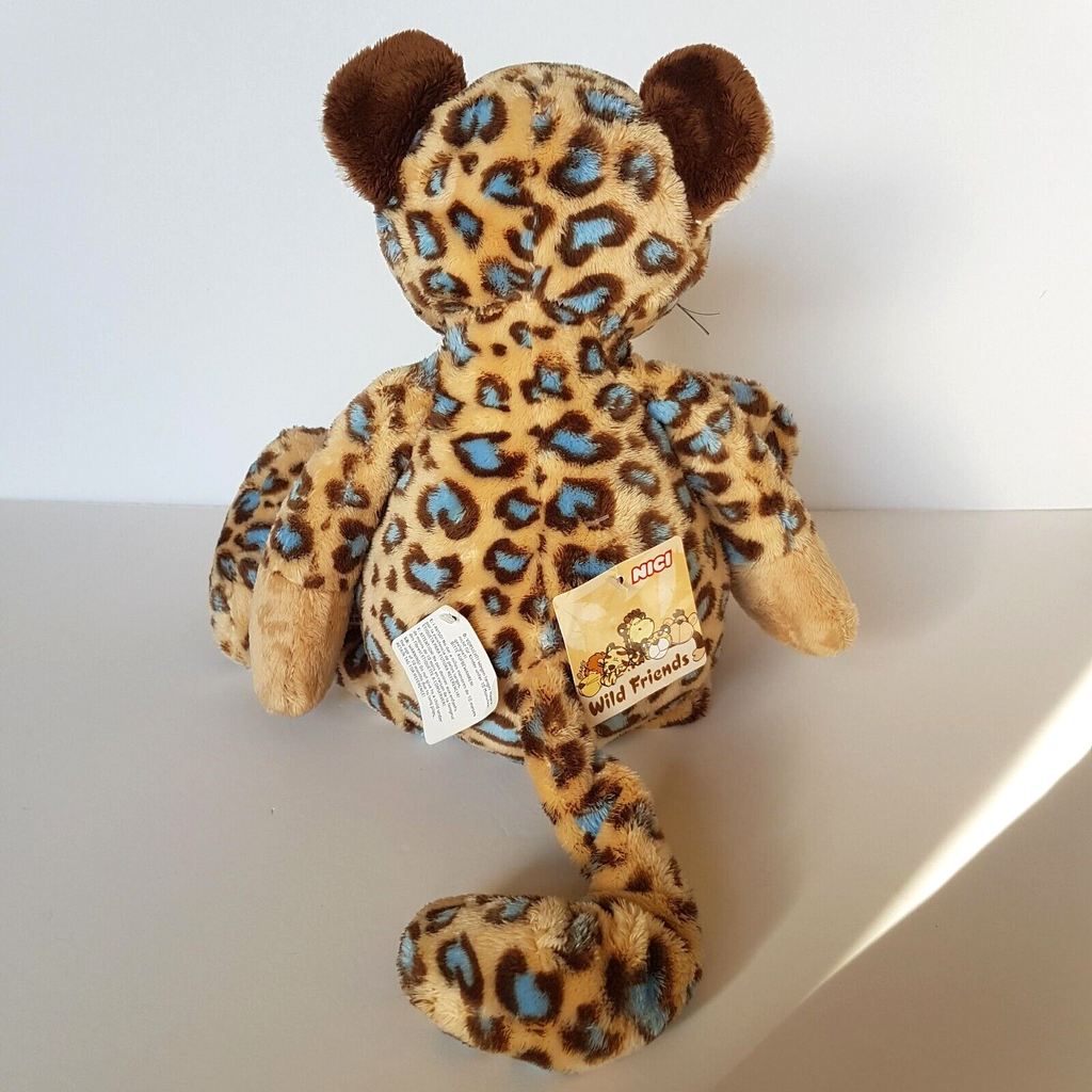 Nici Large LEOPARD WILD CAT Spotted Cheetah 35cm Plush Stuffed Animal Soft Toy6