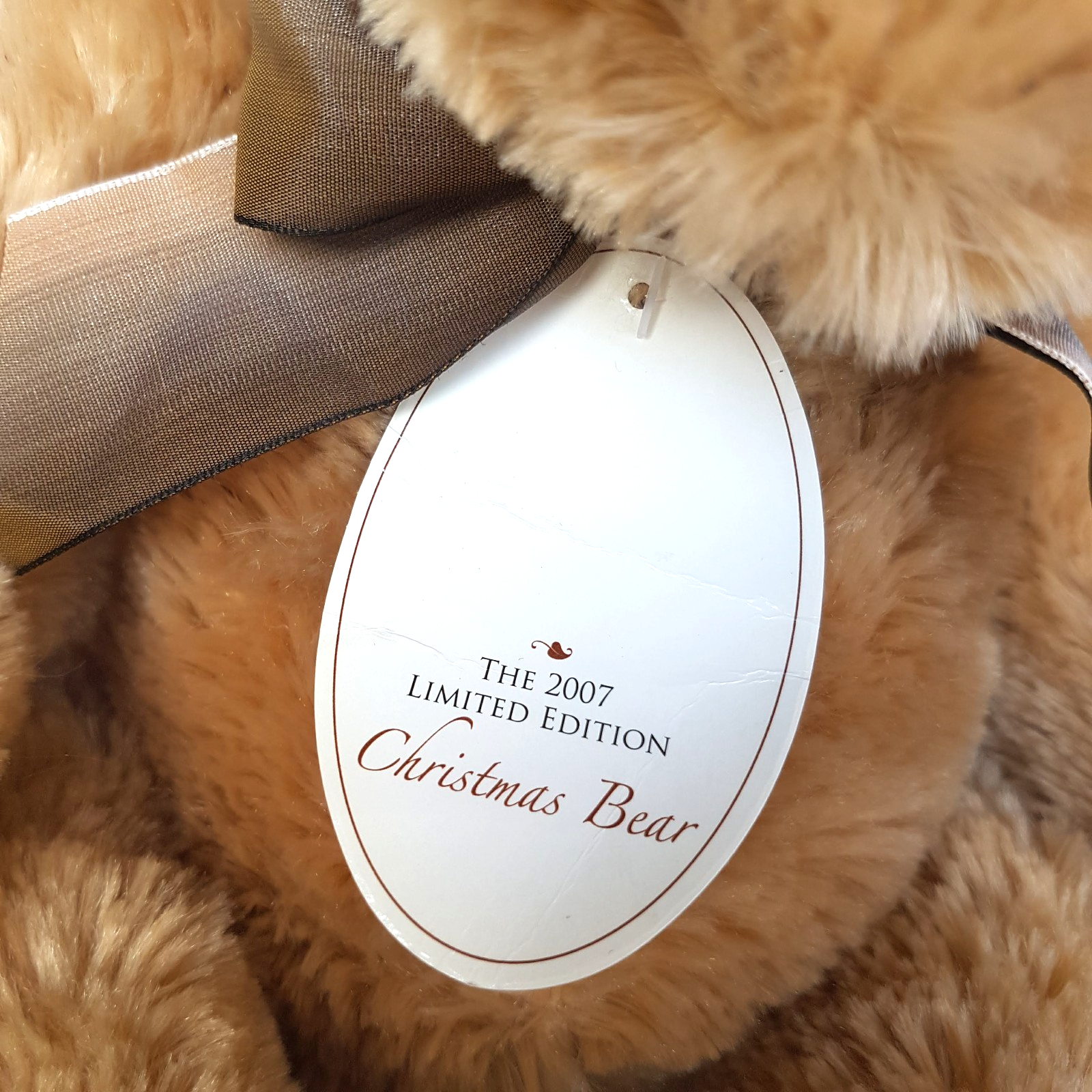 Damart CHRISTMAS 2007 TEDDY BEAR Plush 36cm Stuffed Animal Soft Toy Limited TAGS4