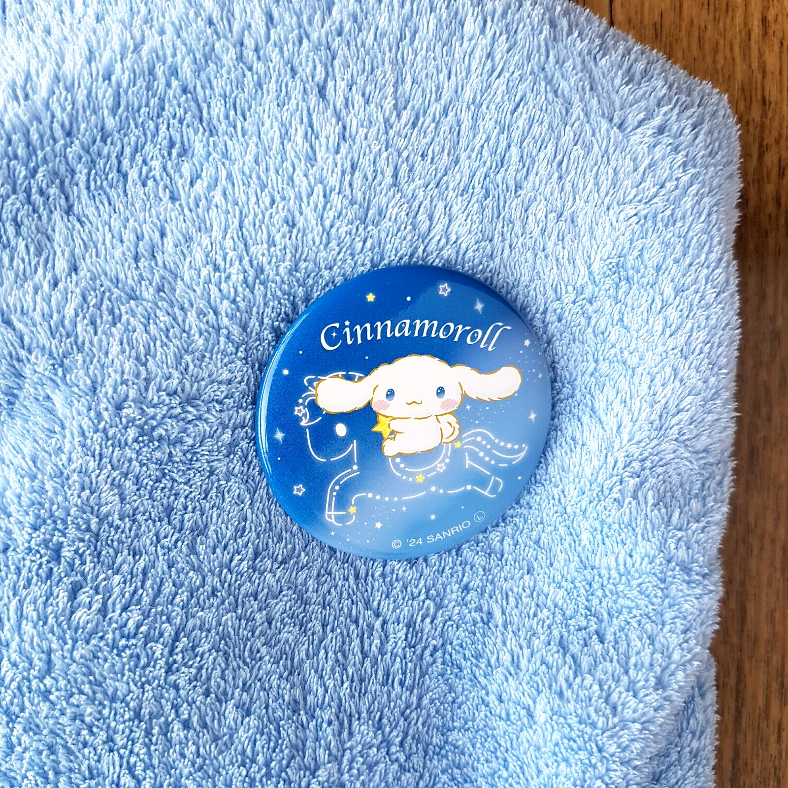 Cinnamoroll KIDS BATH TOWEL 135 x 70cm Blue Bathroom Shower + Badge Pin Cute1