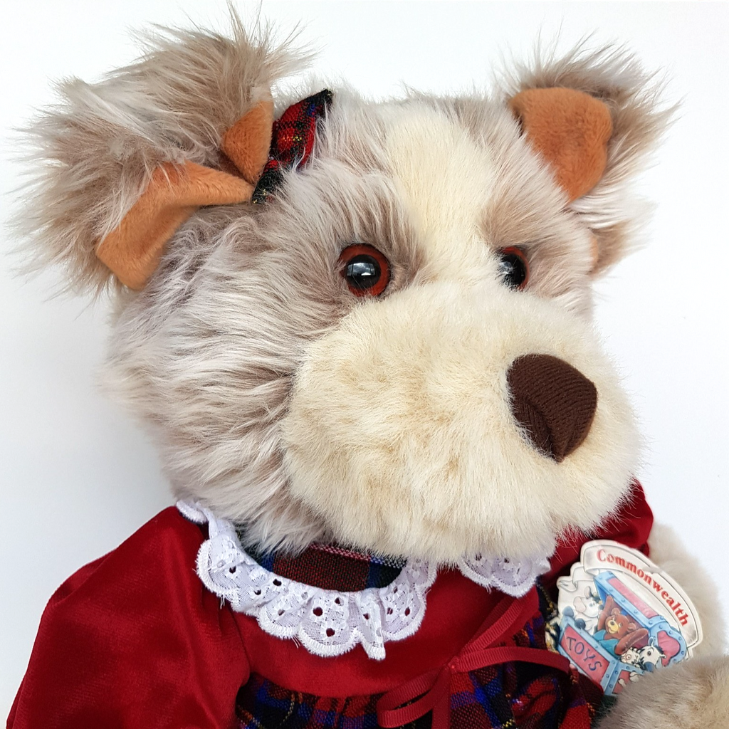 Vintage CHRISTMAS TEDDY BEAR Plush 49cm Commonwealth Toy Soft Toy Stuffed Animal1