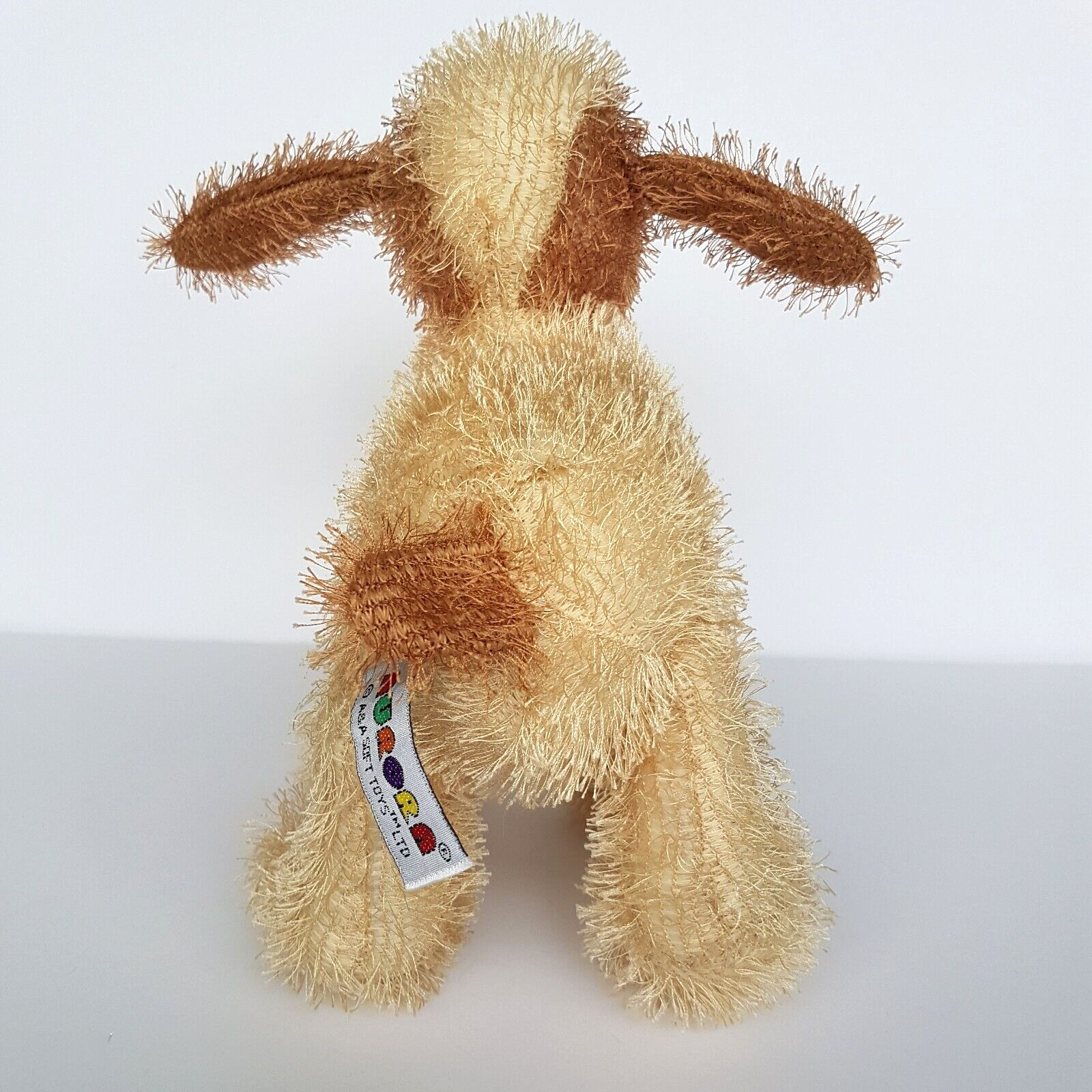 Aurora SCRUFFY PUPPY DOG 9" Plush Soft Toy Stuffed Animal Vintage Wire Legs Ears3
