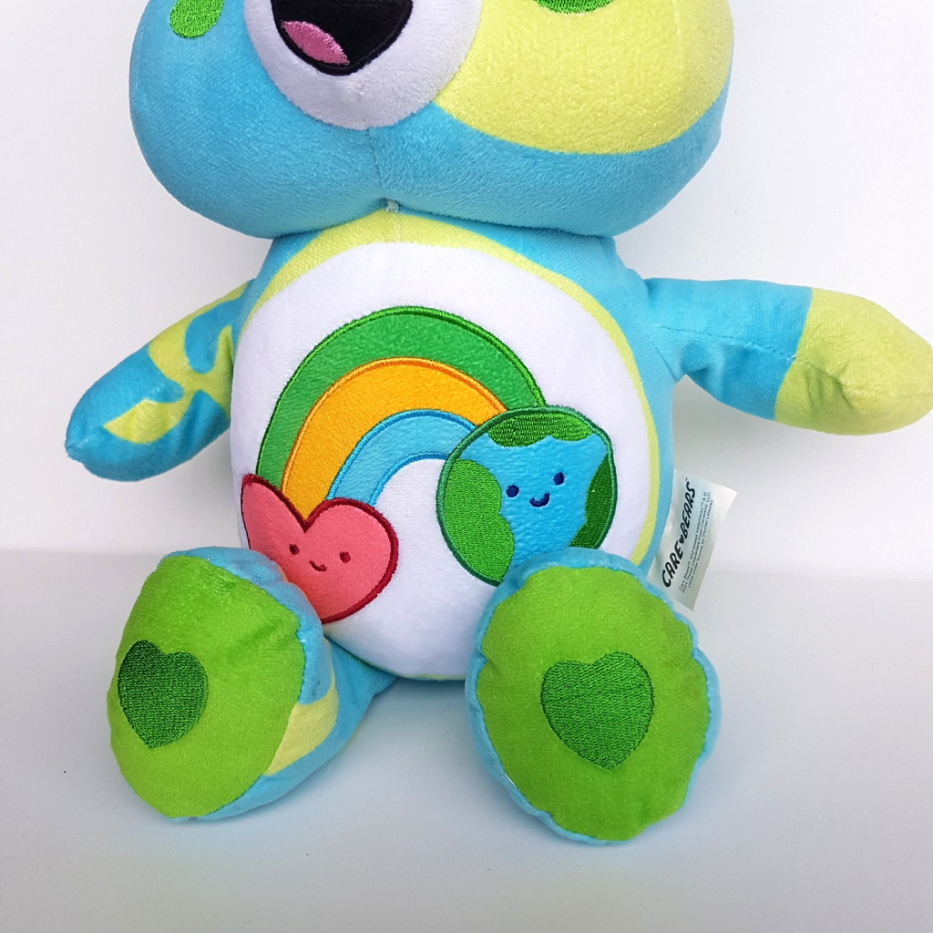 Care Bear EARTH BEAR Licensed 40cm Plush Stuffed Animal Soft Toy Rainbow Heart3
