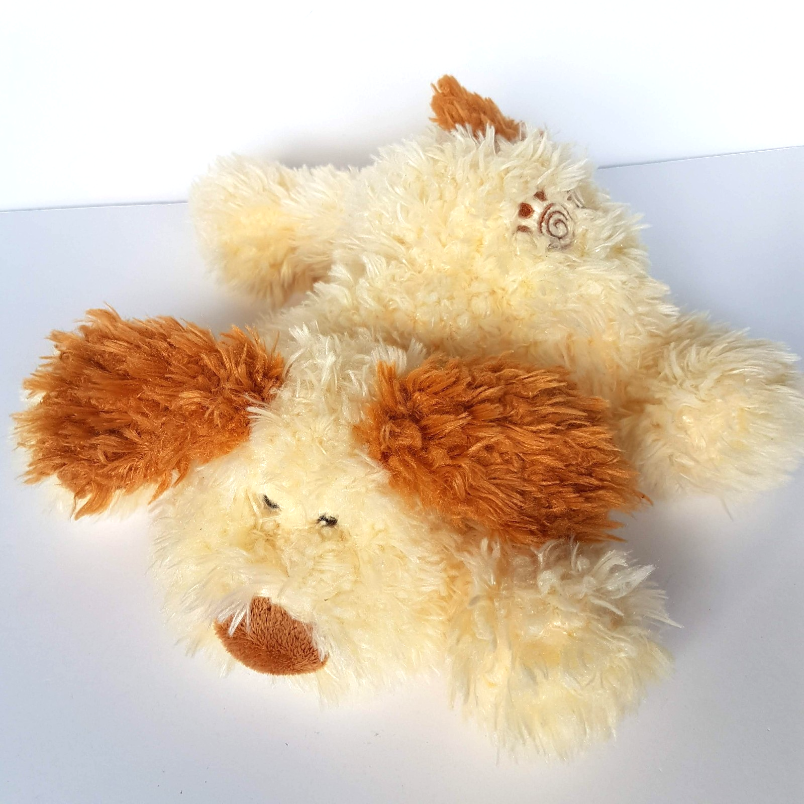 Floppy CREAM CARAMEL DOG Plush Hug Fun Puppy Stuffed Animal Soft Toy Cuddly2