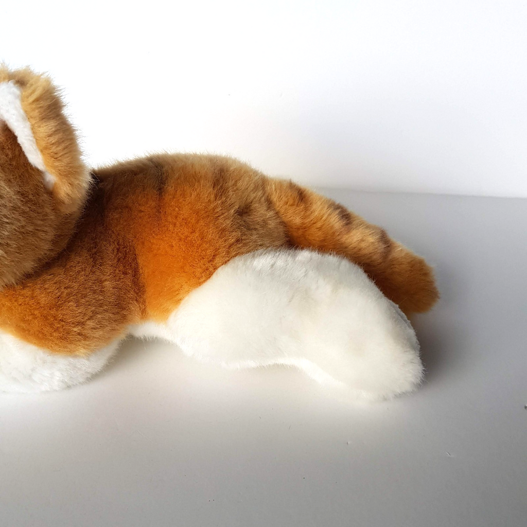 Cuddly Critters GINGER CAT Kitten Plush Stuffed Animal Soft Toy 24cm long Cuddly2