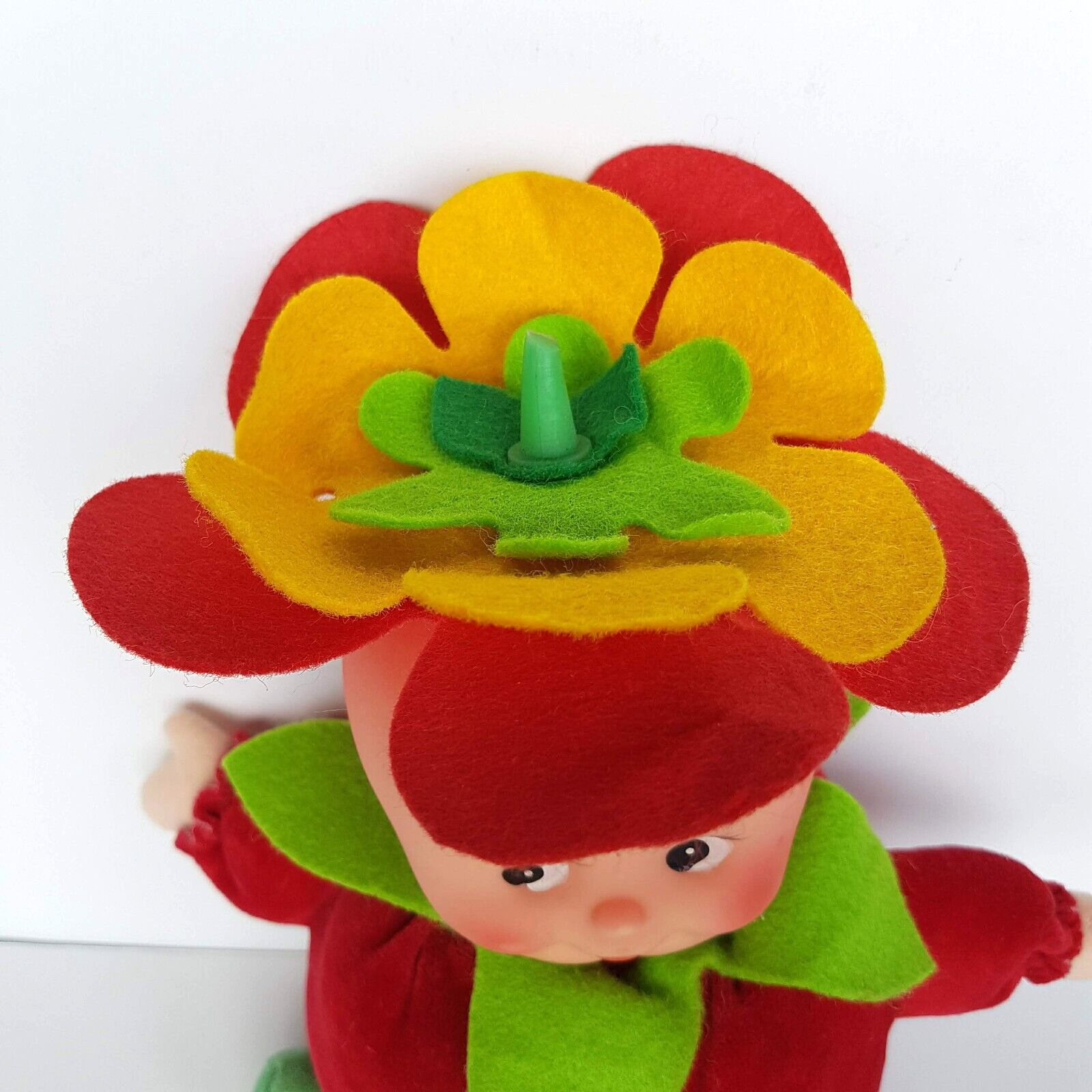 Cute TOMATO BABY DOLL Plush Fruit Rubber Face Velour Collectible Soft Toy Unique2
