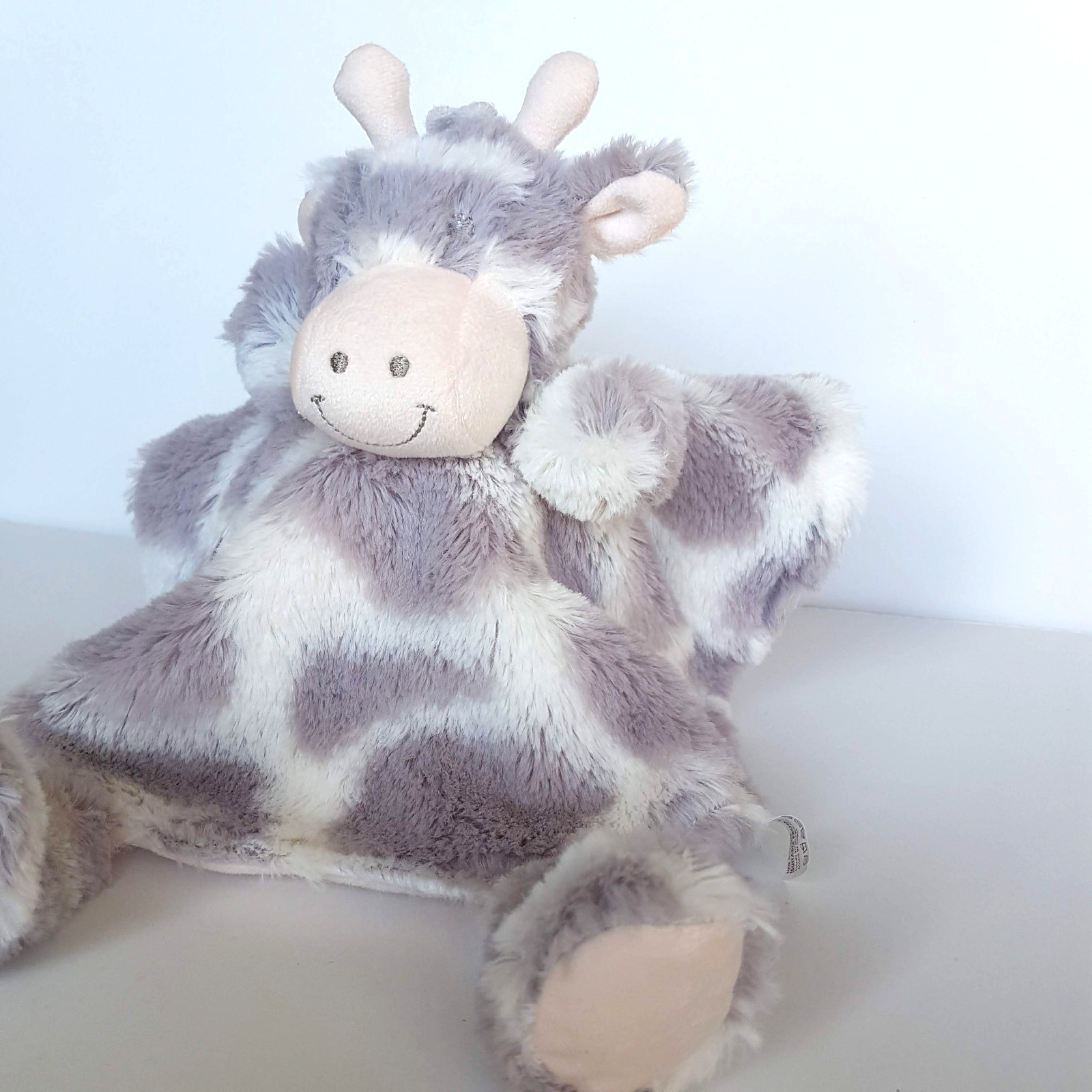 Ollie & Paige GIRAFFE Grey Lovey Plush Security Comforter Sleep Cute Soft Toy3