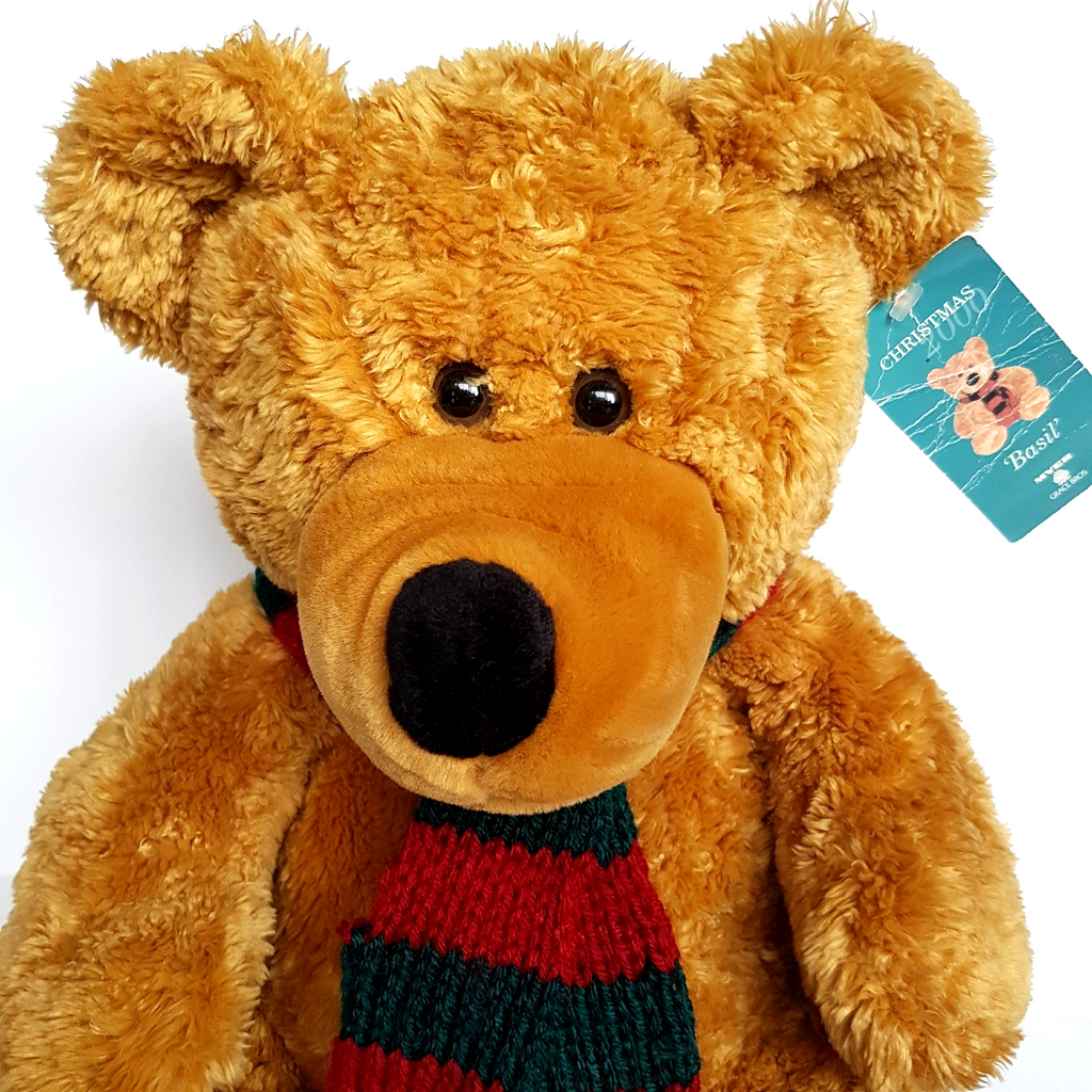 Myer Grace Brothers CHRISTMAS BEAR Plush Teddy Bear 35cm VINTAGE Stuffed Animal2