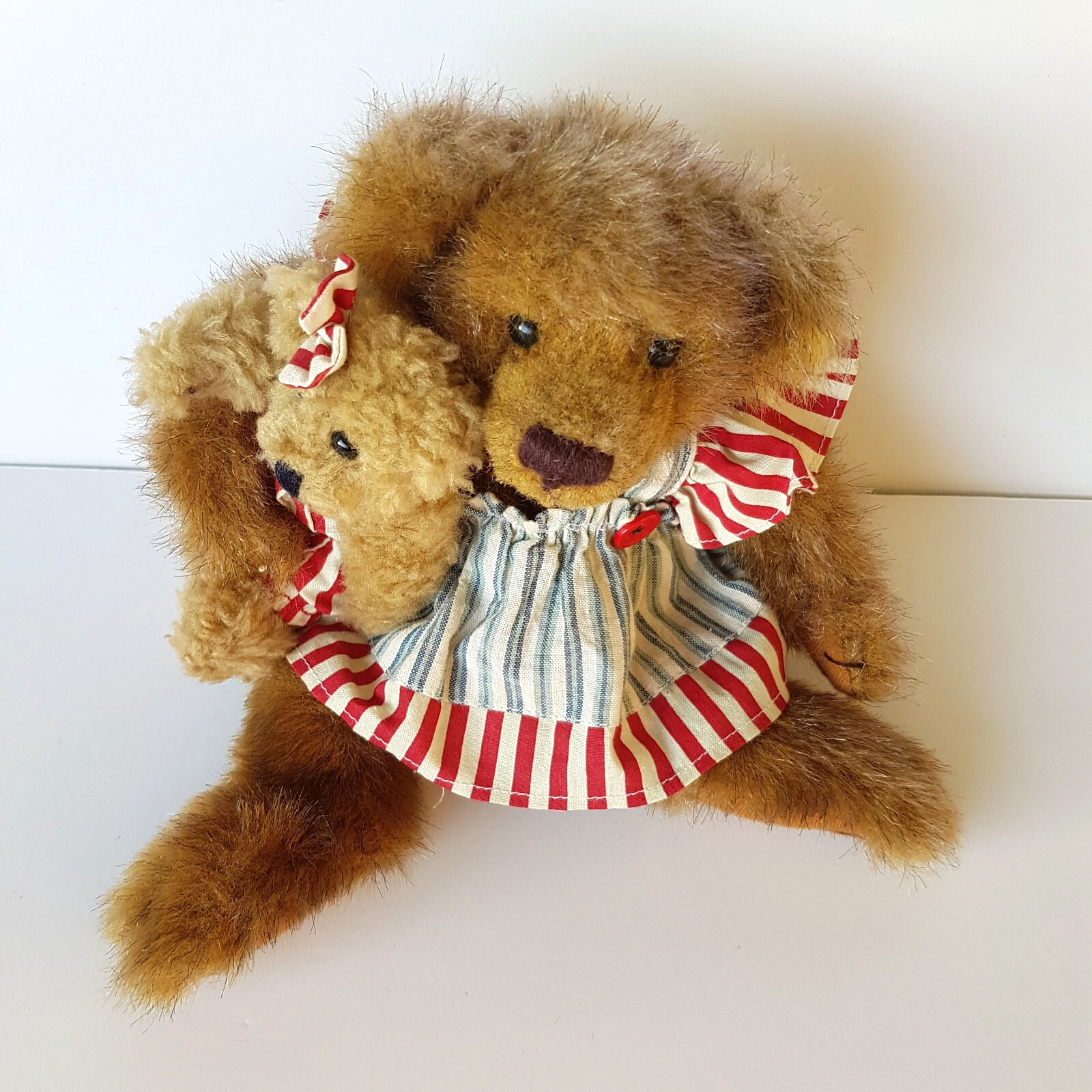 Settler Bears Jointed TEDDY BEAR Mum + Baby Stuffed Animal Soft Toy Cute Dressed4