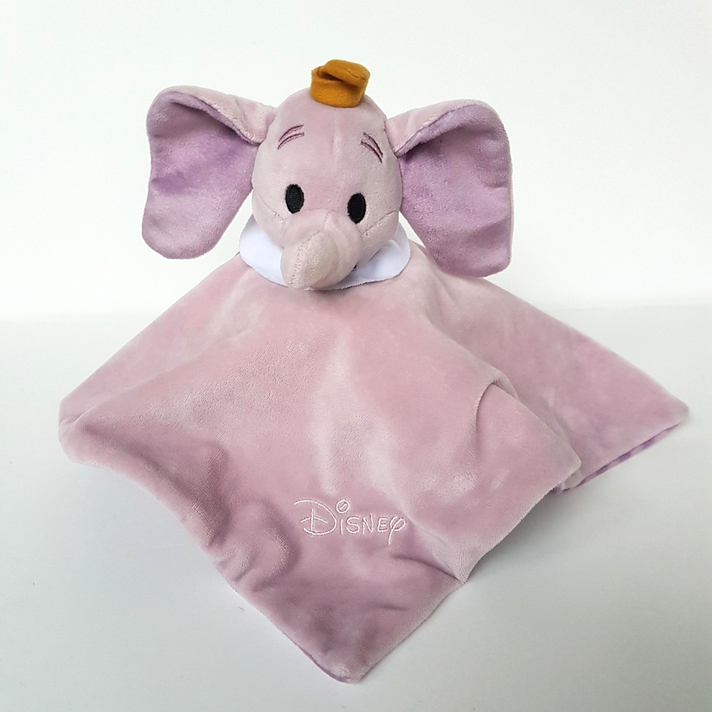 Disney PURPLE DUMBO Lovey Plush Elephant Security Comforter Blanket Soft Toy0